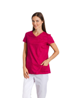 Туника медицинская женская White Wears WW110, малиновый, 42