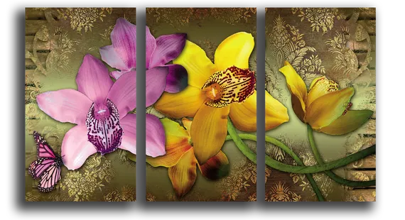 Модульная картина "Орхидеи"