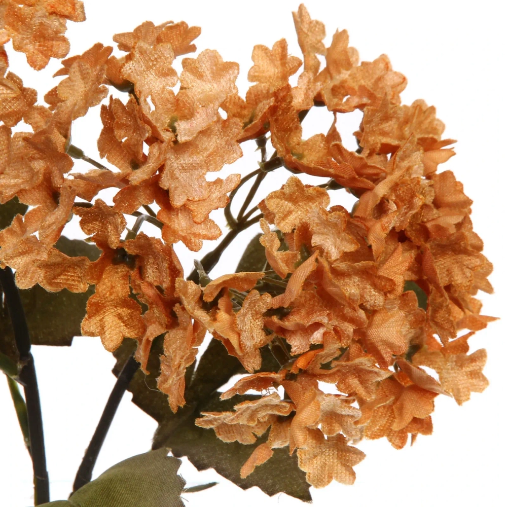 Искусственные цветы «FLOWERS MAGIC» 65см Гортензии 2 цветка золотые