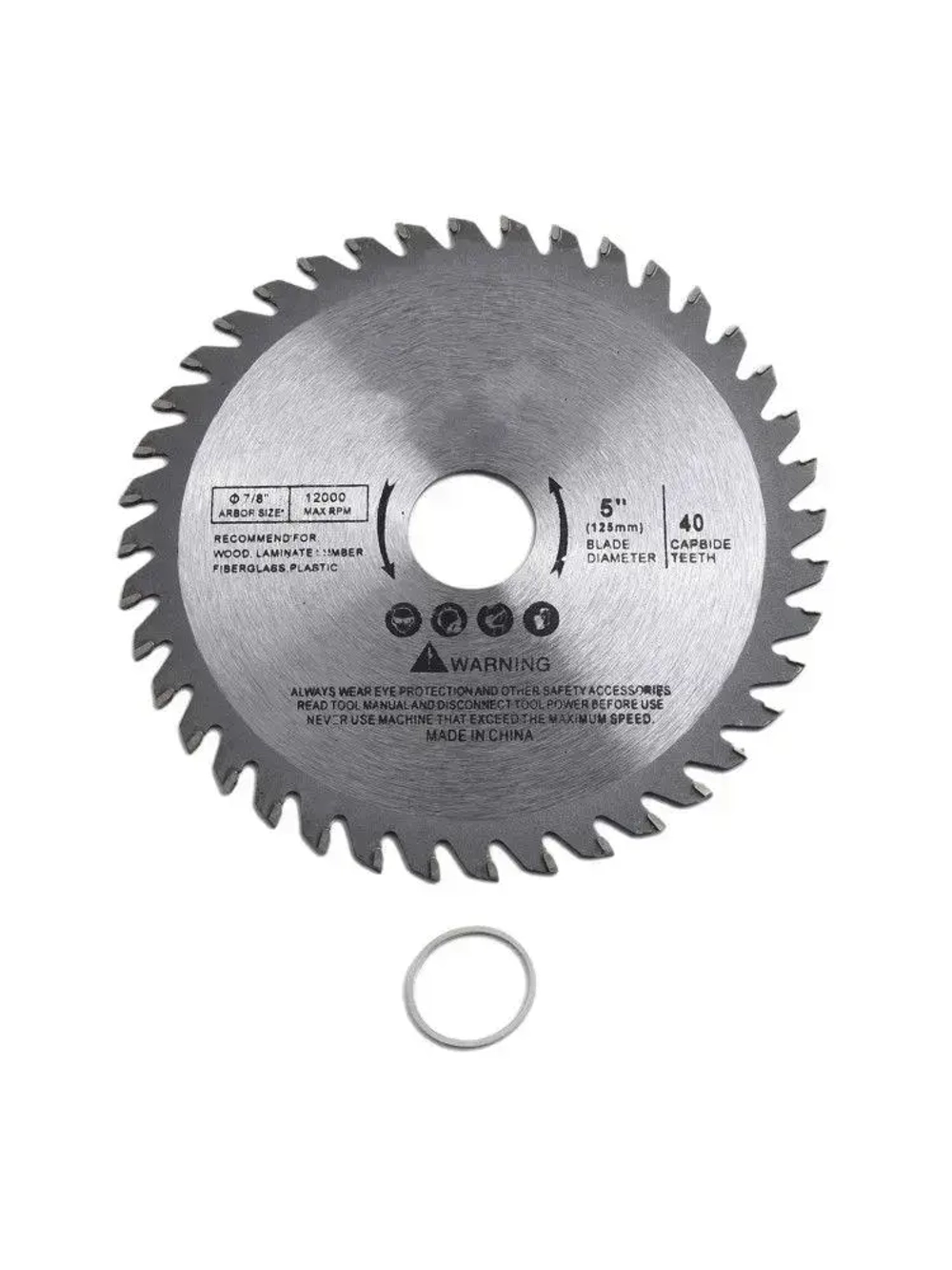 Диск пильный 125 x 3; 40 зуб.