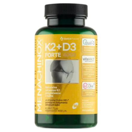 Диетическая добавка Menachinox K2+D3 Forte, 90 капсул