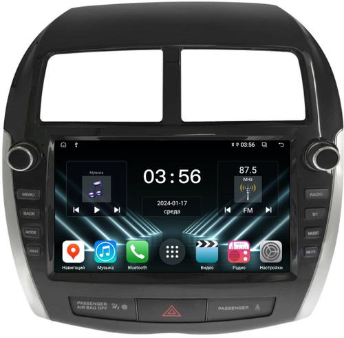 Магнитола для Mitsubishi ASX 2010-2016, Peugeot 4008, Citroen C4 Aircross (рамка с крутилками и кнопками) - FarCar S280 монитор 9.5" IPS на Android 13, CarPlay