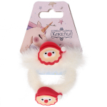 Резинки для волос детские 2шт «КАРОЛИНА - Дед Мороз», цвет как на фото, 4.5*5см