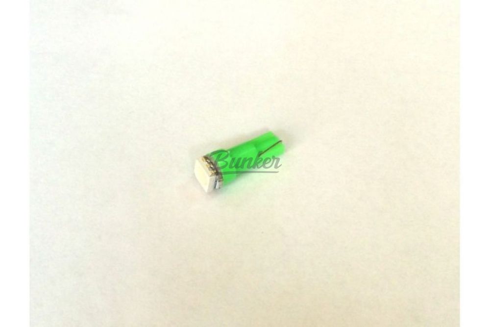 Светодиод T5-1SMD-5050 зеленый 12V, (шт.)