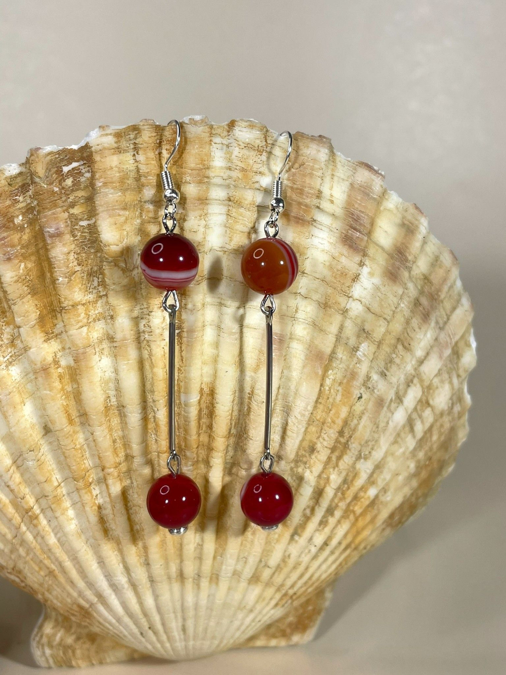 Серьги минимализм с палочкой