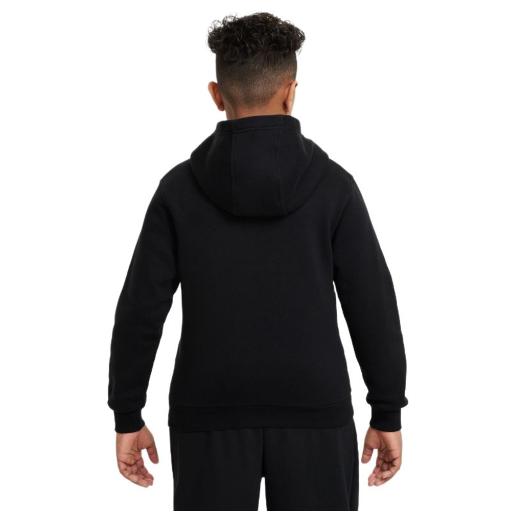 Детская теннисная толстовка Nike Sportswear Club Fleece Pullover - black/white