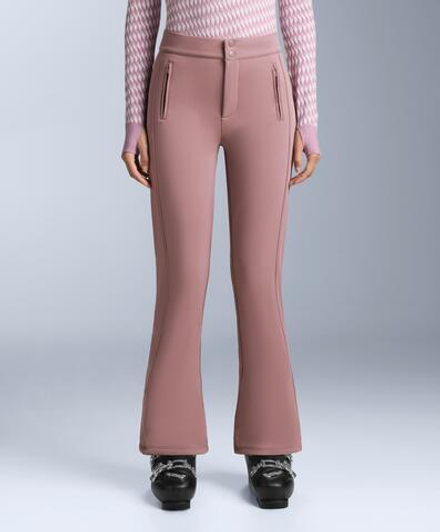 OYSHO Водонепроницаемые эластичные брюки-клеш SKI, фиолетово-розовый