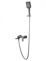 Смеситель для ванны с душем WONZON & WOGHAND CUBE, Темный графит (WW-88639016-BGM)