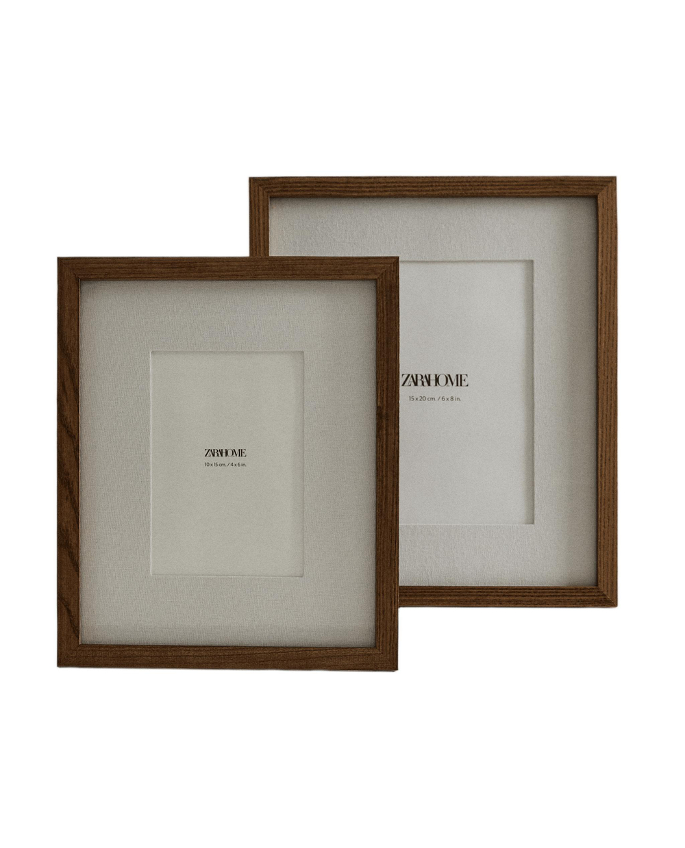 Zara Home Фоторамка из дерева, цвет коричневый, 27 см