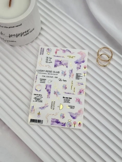 Lucky Rose Слайдеры наклейки для ногтей Foil 200