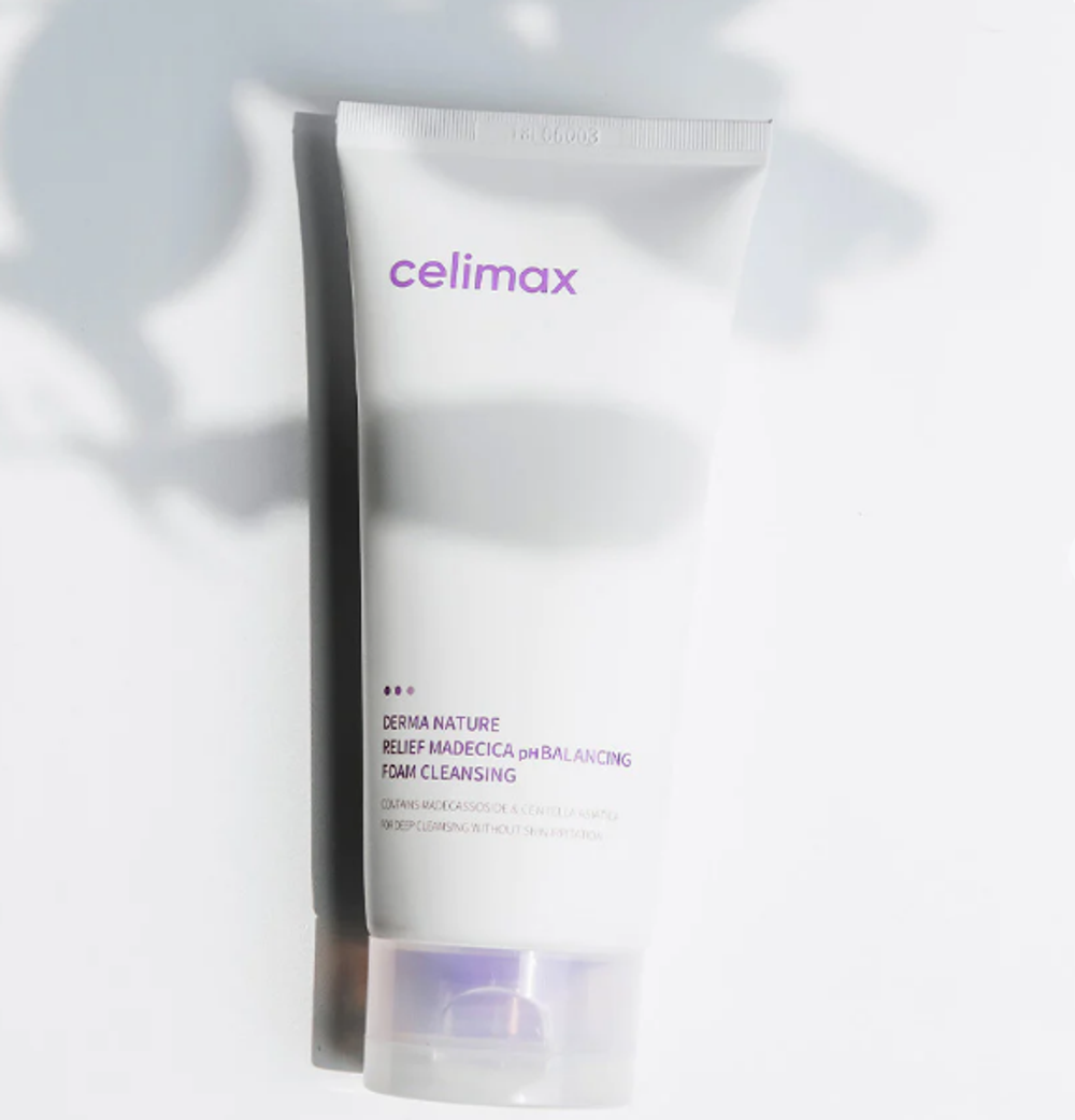 CELIMAX Балансирующая пенка для умывания Derma Nature Relief Madecica pH Balancing Foam Cleansing (150 мл)