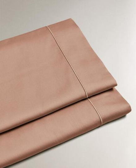 ZARA HOME (300 НИТЕЙ) ПРОСТЫНЯ ИЗ ХЛОПКА, РОЗОВЫЙ