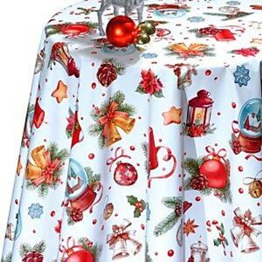 Клеенка столовая DEKORAMA 140см*20м 018A (Новый год)