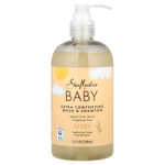 SheaMoisture, детский увлажняющий гель для тела и шампунь, овсяное молоко и рисовая вода, 384 мл (13  жидк. унций)