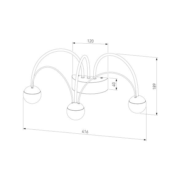 90031/3 / настенный светильник / золото