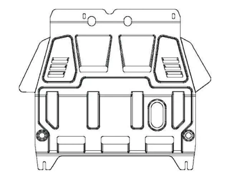 Защита картера и КПП Sheriff для GAZ Volga Siber 2008-2010 арт.27.1548