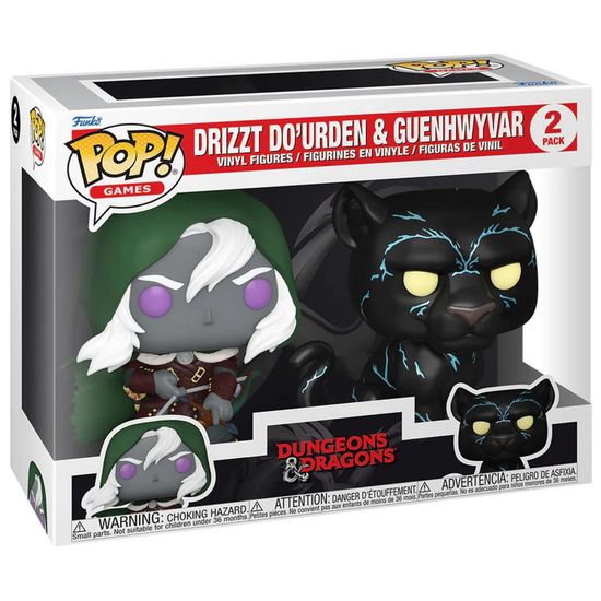 Фигурка Funko POP! Games D&D S2 Drizzt and Guenhwyvar 2PK 83721 / Фигурка Фанко ПОП! по мотивам вселенной "Dungeons & Dragons", Дриззт и Гвенвивар