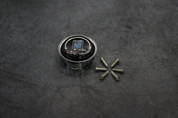 Спортивный руль Nardi Style кожа с выносом 60мм неохром №2