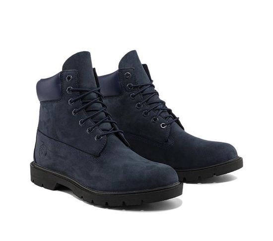 Ботинки Timberland 6 Inch Dark Blue с мехом