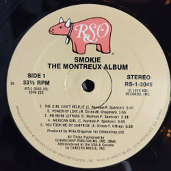 Винтажная виниловая пластинка LP Smokie The Montreux Album (Canada 1979)