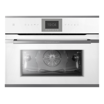 Компактный духовой шкаф с паром Kuppersbusch CBD 6550.0 W3 Silver Chrome