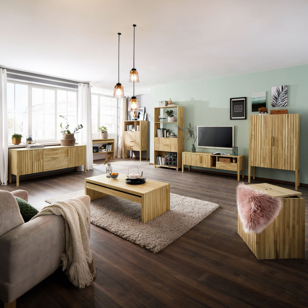 Стол журнальный Розенбург из дуба с нишей