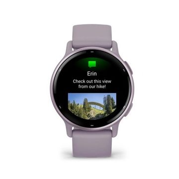 Умные часы Garmin Vivoactive 5 цвет орхидеи с металлическим безелем и силиконовым ремешком