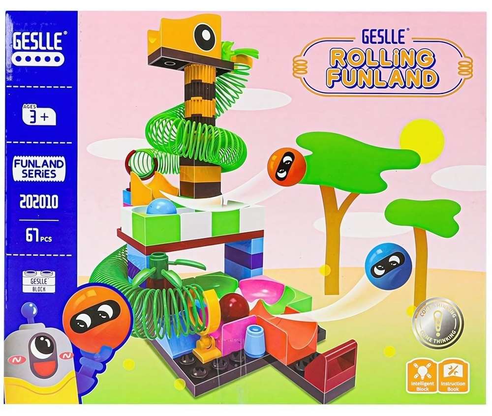 Конструктор сборный "Страна пружиния №9" (67эл.) (28×5.5×23) (Арт. Y843259)