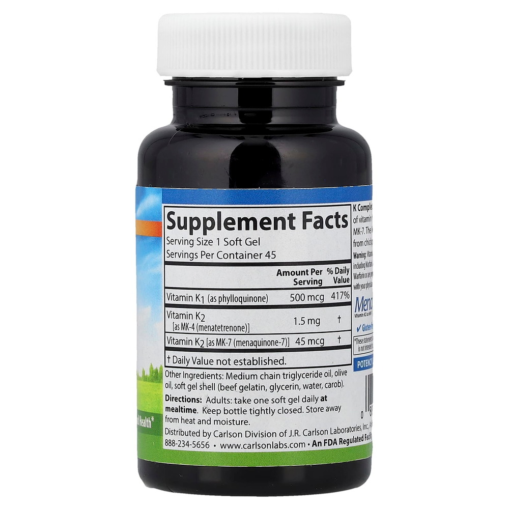Carlson, K Complete, 45 Softgels