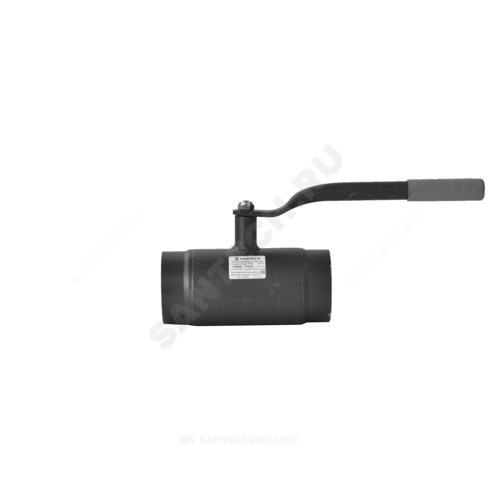 Кран шаровой сталь 11с67п Ду 80 Ру25 ВР L=200мм FORTECA 180.1.080.025