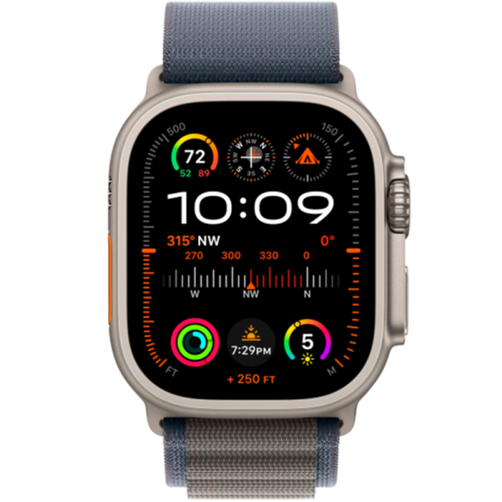 Умные часы Apple Watch Ultra 2 49mm Titanium Blue Alpine Loop M (MRFC3)