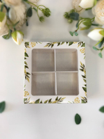 КОМПЛЕКТ коробок на 4 конфеты розы 5 шт