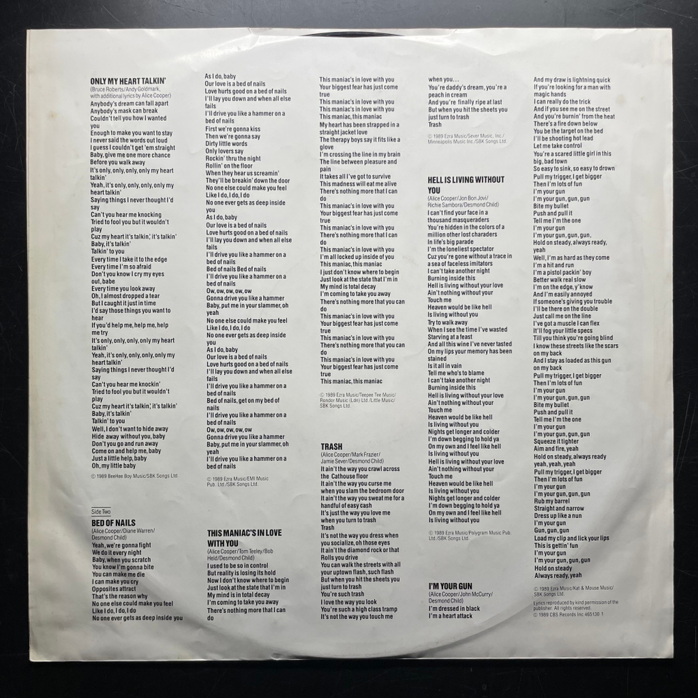 Alice Cooper – Trash (Англия 1989г.)