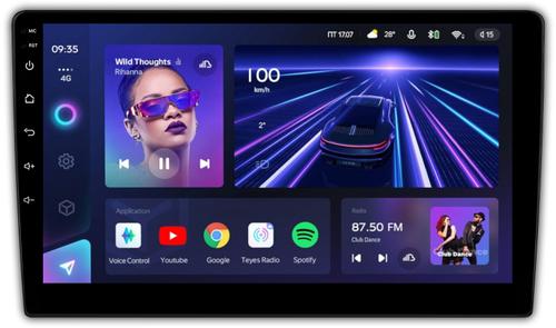 Магнитола для 9" рамки - Teyes CC3L монитор 10" IPS на Android 10, CarPlay, 4G SIM-слот