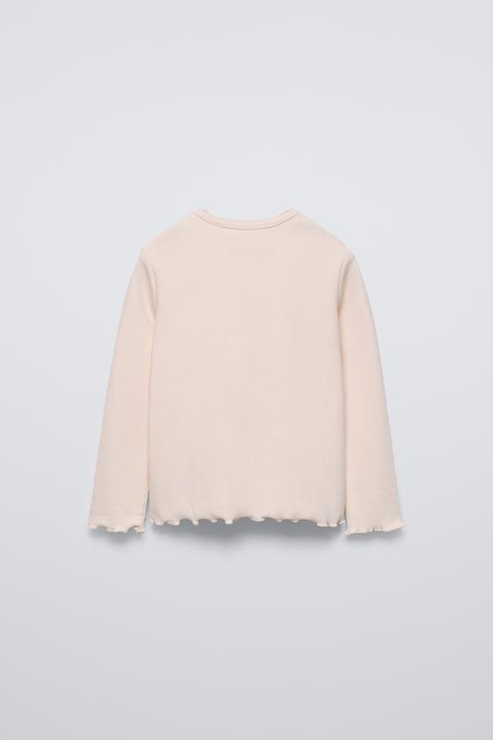 ZARA ФУТБОЛКА POINTELLE С БАНТОМ, ЭКРЮ