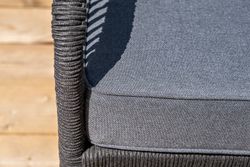 "Канны" модульная угловая лаунж-зона из роупа (веревки), цвет темно-серый