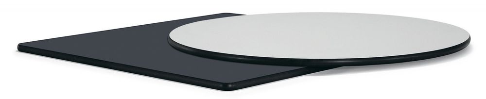 "Каффе" стол из HPL круглый Ø70см, цвет молочный