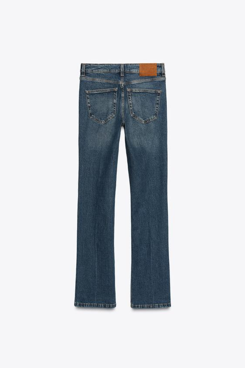 ZARA ДЖИНСЫ BOOTCUT С ВЫСОКОЙ ПОСАДКОЙ — ZW COLLECTION, ВЫЦВЕТШИЙ СИНИЙ