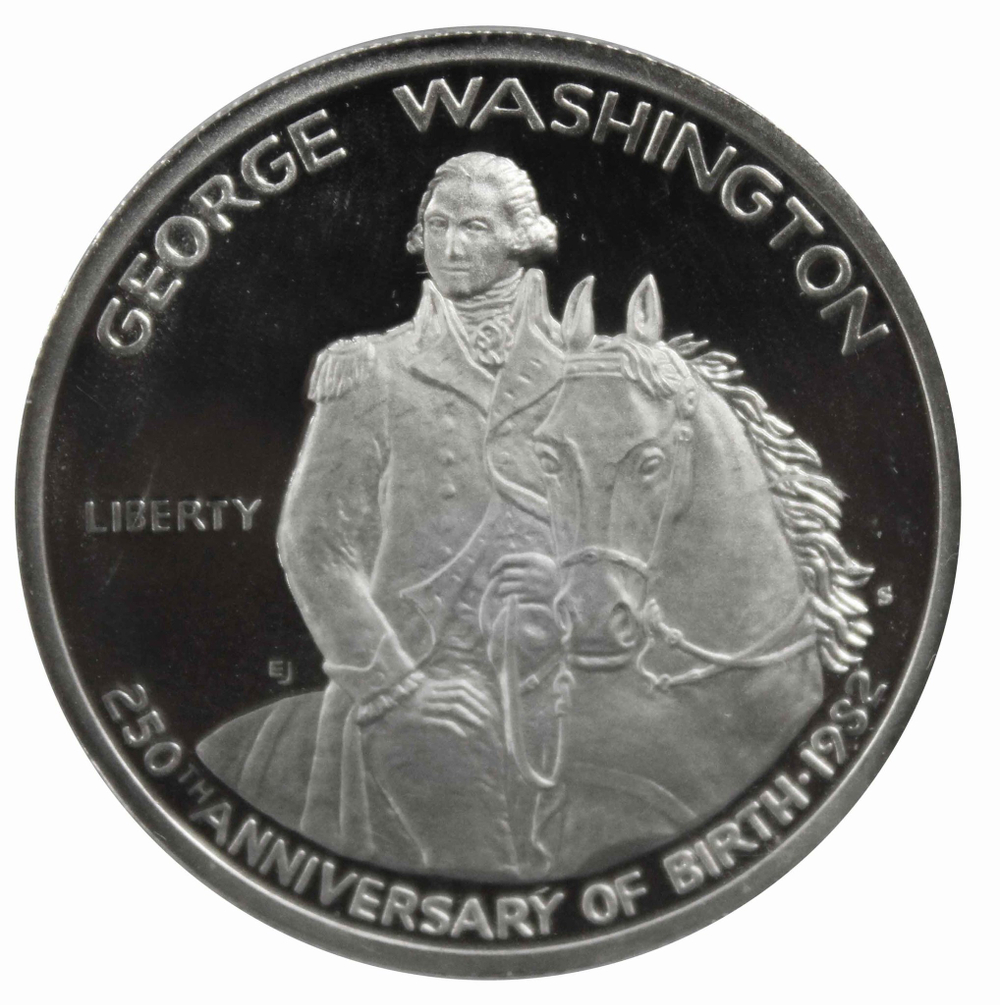 1/2 доллара. 250 лет Вашингтону. (S). США 1982 год. PROOF