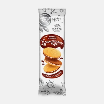 Крекер-сэндвич Кремделисс шоколадно-сливочный с начинкой Дымка 155г