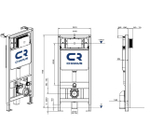 Инсталляция для подвесного унитаза CHARUS CC.300.80.01