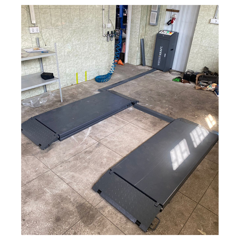 WDK-505X Подъемник ножничный слесарный 3,5 тонны, 380В