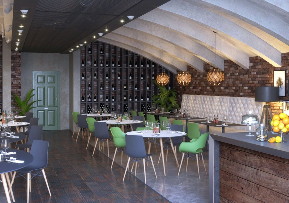 Кресло пластиковое Papatya Opal Wox Pro Beech, натуральный, зеленый