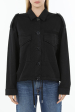 Рубашка-жакет MARC AUREL 3861 черный карманы