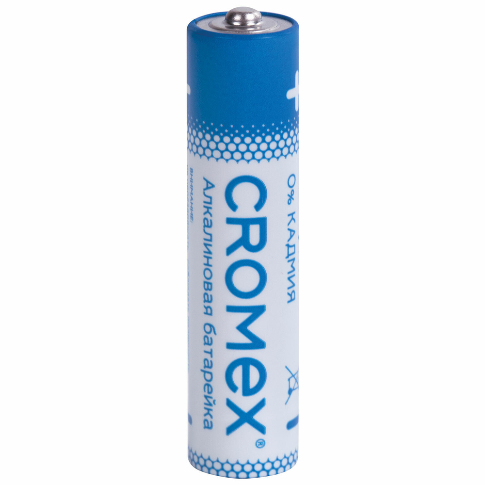 Батарейки алкалиновые "мизинчиковые" комплект 20 шт. CROMEX Alkaline ААА (LR03 24А) в коробке (2 штуки в упаковке)