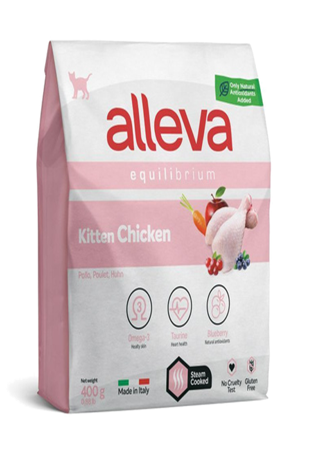 Alleva Equilibrium Kitten с курицей 400гр.