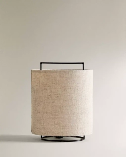 ZARA HOME НАСТОЛЬНАЯ ЛАМПА, СВЕТЛО-БЕЖЕВЫЙ