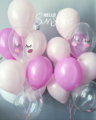 Набор шаров Розовое облако