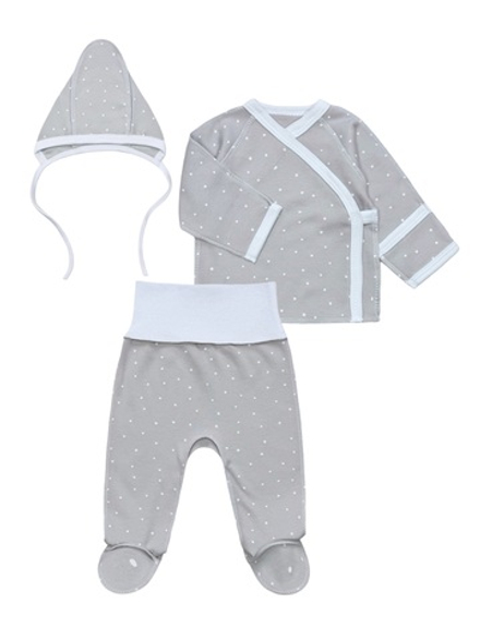 Чепчик Горошек gray