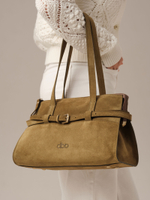 Замшевая сумка DBR Rumi mini 31400 белый мох